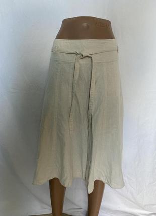 Красивая  юбка,  лен , нарядная 14 размера