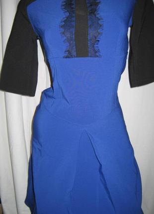 Платье женское синее с черным размер 42-44