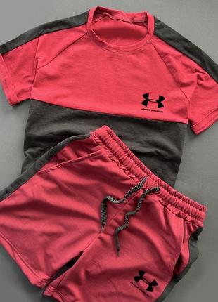 Літній комплект футболка + шорти under armour3 фото