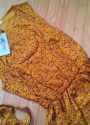 Неймовірно легка сукня-сарафан, штапель, р. 42-44, безкоштовна доставка уп4 фото