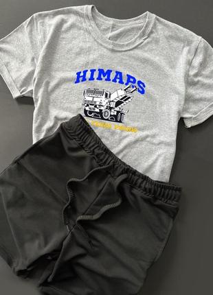 Літній комплект футболка + шорти himars4 фото