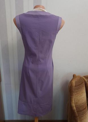 Шикарна лавандова сукня міді платье лавандового цвмиди сарафан4 фото