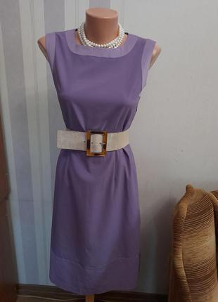 Шикарна лавандова сукня міді платье лавандового цвмиди сарафан