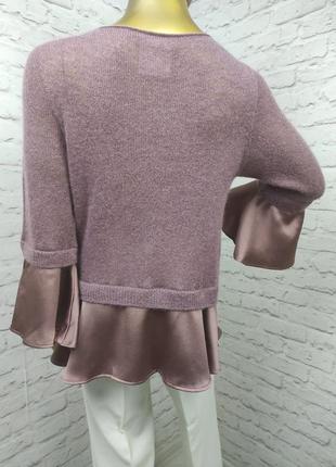 Комбінований светр з мохером у складі  р.л5 фото