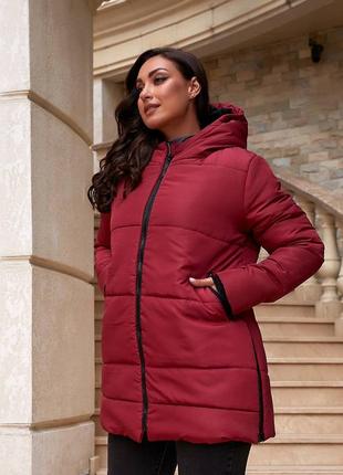 Стильна новинка- тепла зимова жіноча куртка аманда рр 44-58 різні кольори