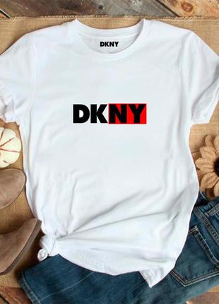 Жіноча футболка dkny дкну біла жіноча футболка біла дкну