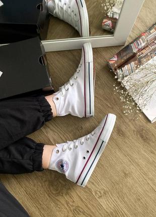 Жіночі кеди converse chuck taylor all star white 🤍 кеди білі6 фото