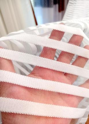 Тюль полоска белая густая 🔥 новинки 🔥