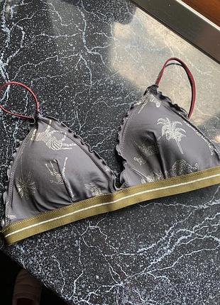 Серый купальник h&m серый топ бра