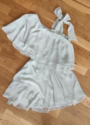 Платье воздушное бирюзового цвета h&m размер м, л3 фото