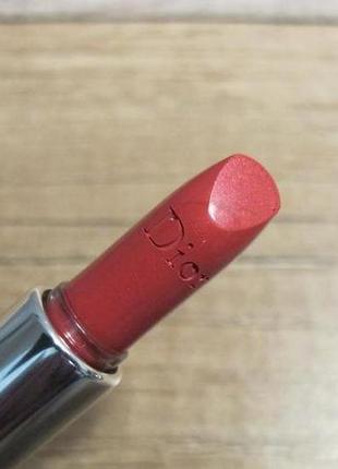 Помада для губ dior rouge metallic 525 повноцінний варіант запаска1 фото