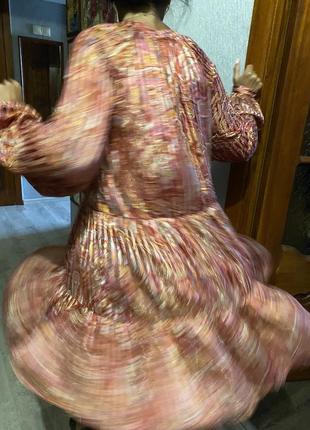 Шикарне плаття бохо етно стиль з об'ємними рукавами10 фото