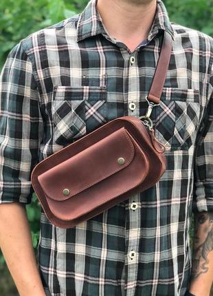 Поясна сумка "glasgow" бурбон.