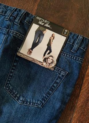 Джинси мом есмара, жіночі джинси з потертостями9 фото