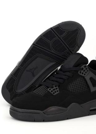 Мужские кроссовки nike air jordan 4 retro black 40-41-42-43-44-45-46