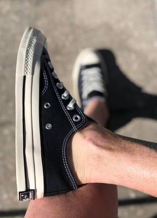 Жіночі кеді converse chuck 70 classic low-top black 🖤4 фото