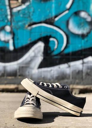 Жіночі кеді converse chuck 70 classic low-top black 🖤2 фото