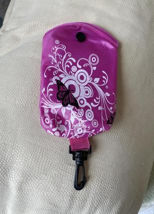 Розова сумка шопер з мішечком.