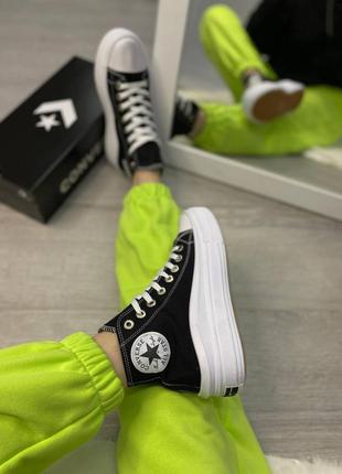 Жіночі кеди converse chuck taylor move high top 😍4 фото