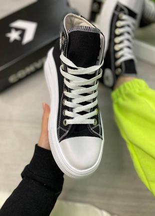 Жіночі кеди converse chuck taylor move high top 😍6 фото