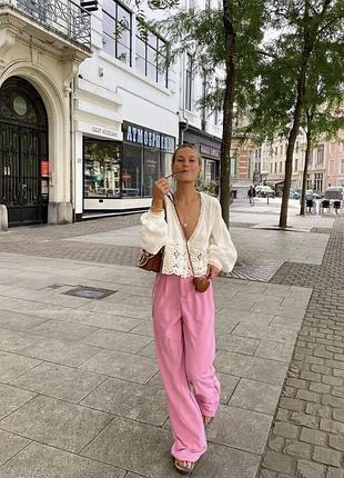 Штани лляні zara