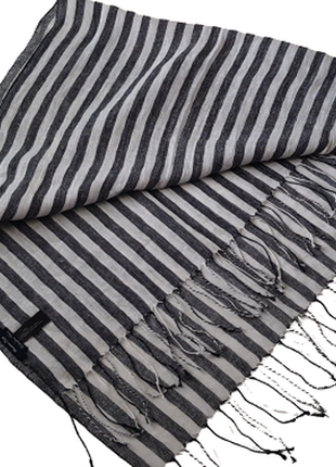 Стильный натуральный шарф шаль палантин  massimo dutti, 100% лен3 фото
