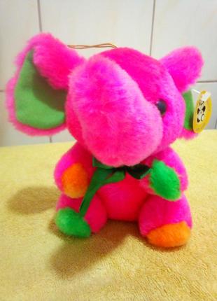 Мягкая игрушка розовый 🐘 слоник.
