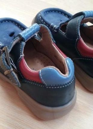 Туфлі дитячі нові сині з блакитними та червоними вставками s t a r t r i t e3 фото