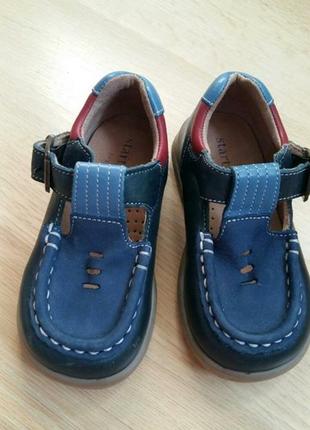 Туфли детские новые  синие с голубыми и красными вставками s t a r t  r i t e4 фото