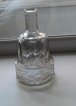 Стеклянный графин ,бутылка .винтаж ссср1 фото