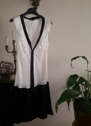 Шелковое платье р.36-38,vanilia,италия1 фото