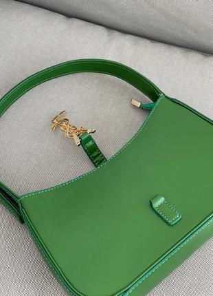 Розкішна яскрава зелена сумочка з червоною підкладкою яскрава зелена сумка з червоною підкладкою всередині під бренд5 фото