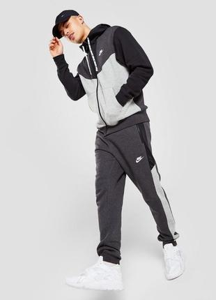 Костюм nike nsw hybrid flc fz hoodie bb pant jogger dj5074-032 dj5073