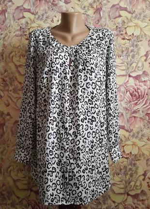 Блуза-туніка леопардова