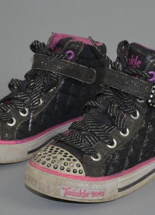 Мерцающие кроссовки twinkle toes skechers (uk 10,5\ eur 28)