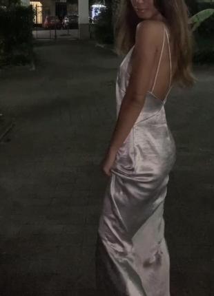 Сукня на бретелях в білизняному стилі sleep dress (заміри не роблю)2 фото