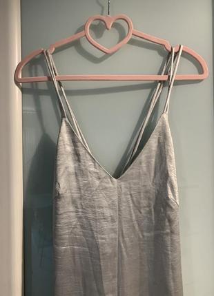 Сукня на бретелях в білизняному стилі sleep dress (заміри не роблю)6 фото