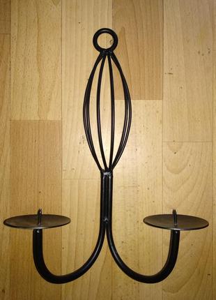 Кованые подсвечники на стену, подсвечник на стену