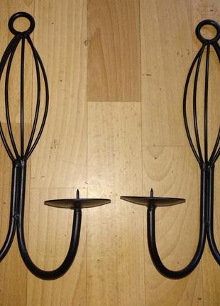 Кованые подсвечники на стену, подсвечник на стену