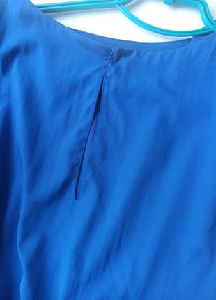 Мини-платье насыщенного синего цвета электрик h&m3 фото
