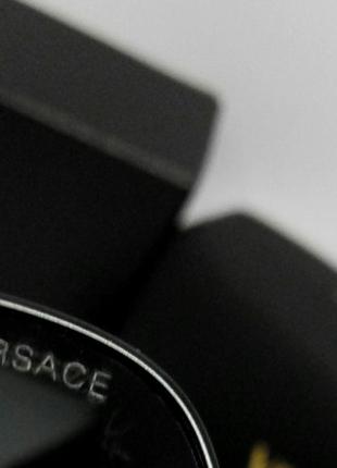 Versace модні чоловічі сонцезахисні окуляри чорні в металі поляризированные9 фото