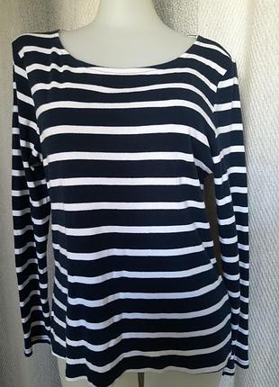 100% коттон жіноча блуза, блузка, лонгслив в смужку