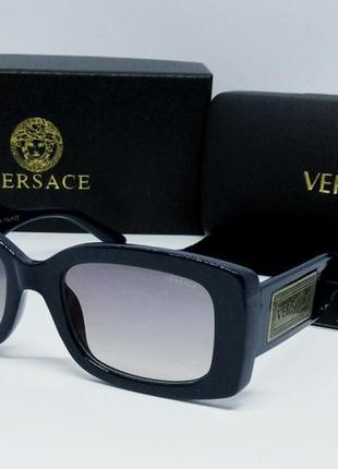 Окуляри в стилі versace жіночі сонцезахисні окуляри сині лінзи синьо-фіолетові дзеркальні