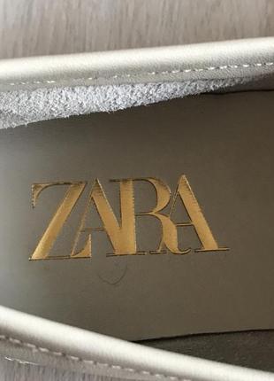 Новые кожаные женские туфли zara.оригинал!5 фото