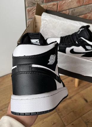 Кросівки найк айр джордан жіночі nike jordan 1 high og black white женские кроссовки найк...