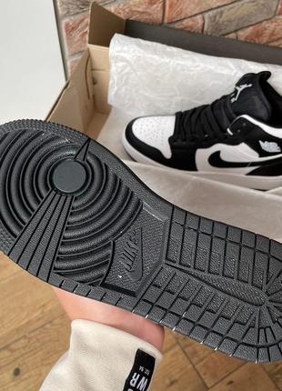 Кросівки найк айр джордан жіночі nike jordan 1 high og black white жіночі кросівки найк джордан весна-осінь6 фото