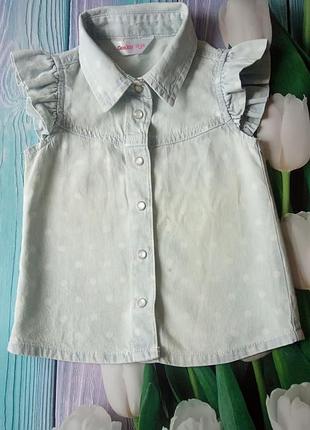 Сорочка джинсова для дівчинки 4