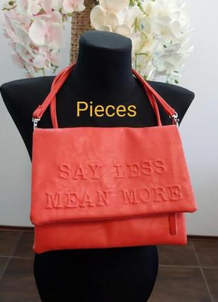 Сумка с надписью pieces accessories