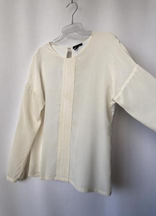 Massimo dutti шёлк блуза кремовая5 фото