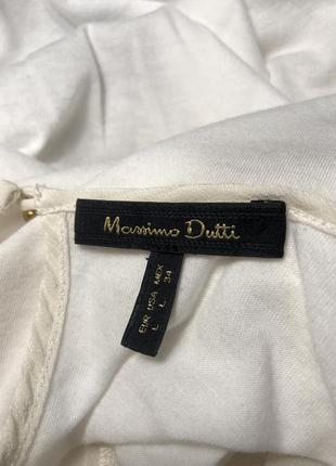 Massimo dutti шёлк блуза кремовая6 фото